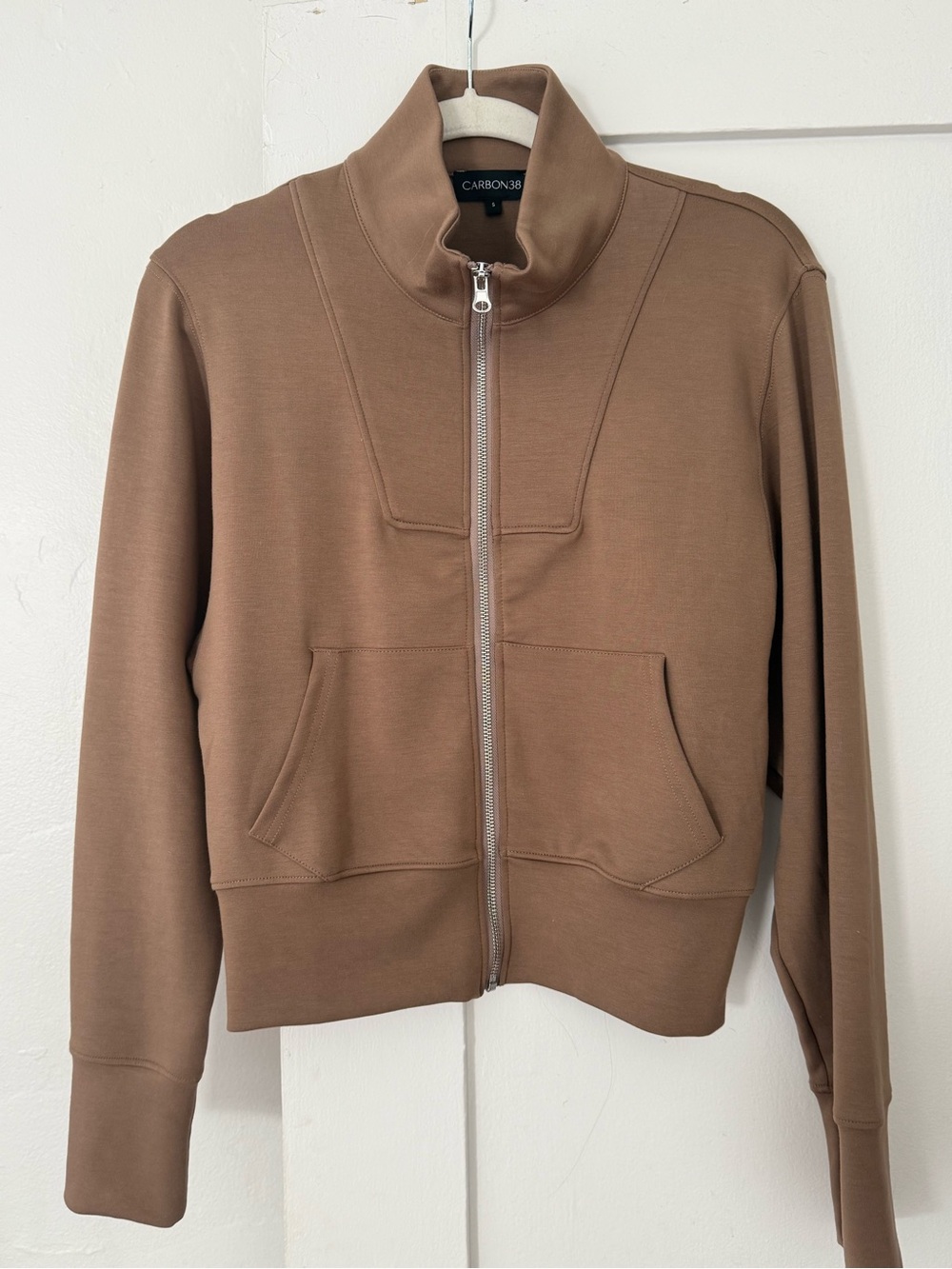 Carbon38 | Full Zip Jacket in Interlock Size Small